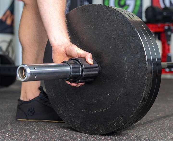 husker power lock sliding on barbell